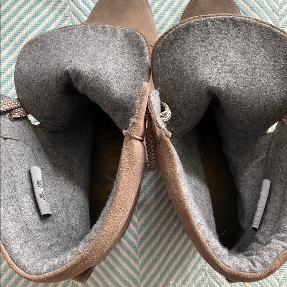 Sam Edelman Manchester Suede Lace-Up Ankle Boots - Picture 9 of 12